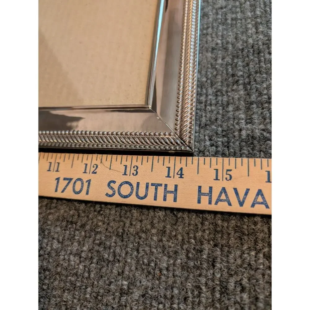 Vintage Silver Double Hinged Standing Photo Frame
